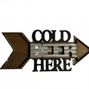 Cold Beer mancave sign